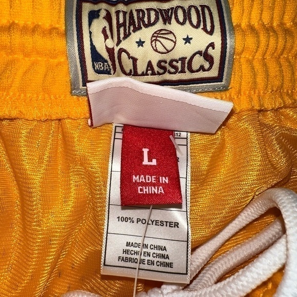 Mens Mitchell & Ness NBA Swingman Shorts 2009 Los Angeles Lakers size L large - Picture 3 of 6